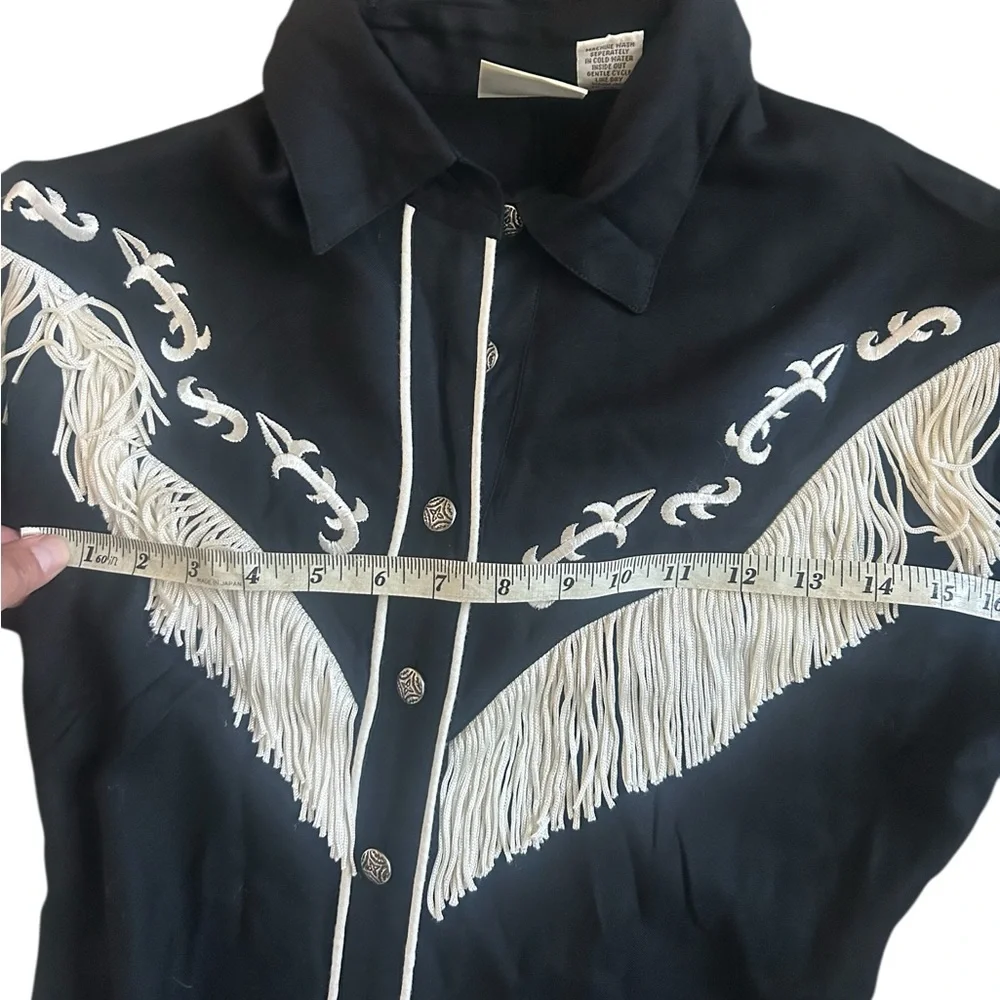 Black Western Fringe Dress - Picture 5 of 5